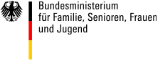 Logo des bmfsfj, des Bundesministerium für Familie, Senioren, Frauen und Jugend